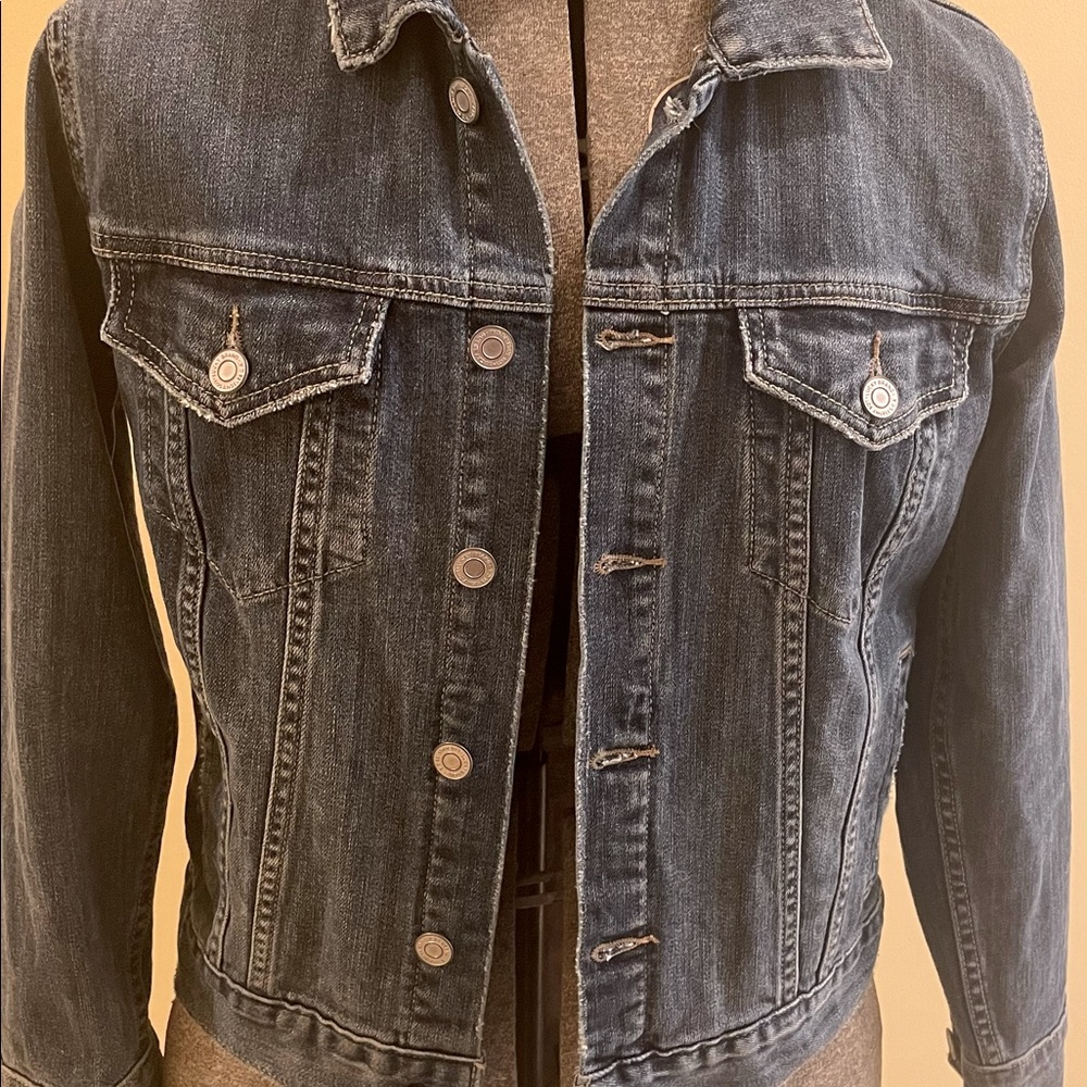 Lucky Brand Ladies Tomboy Trucker Denim Jacket